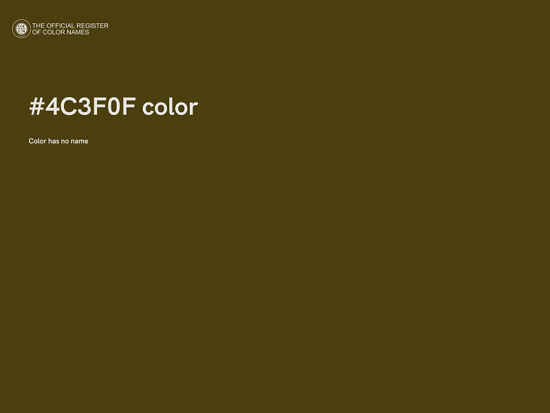 #4C3F0F color image