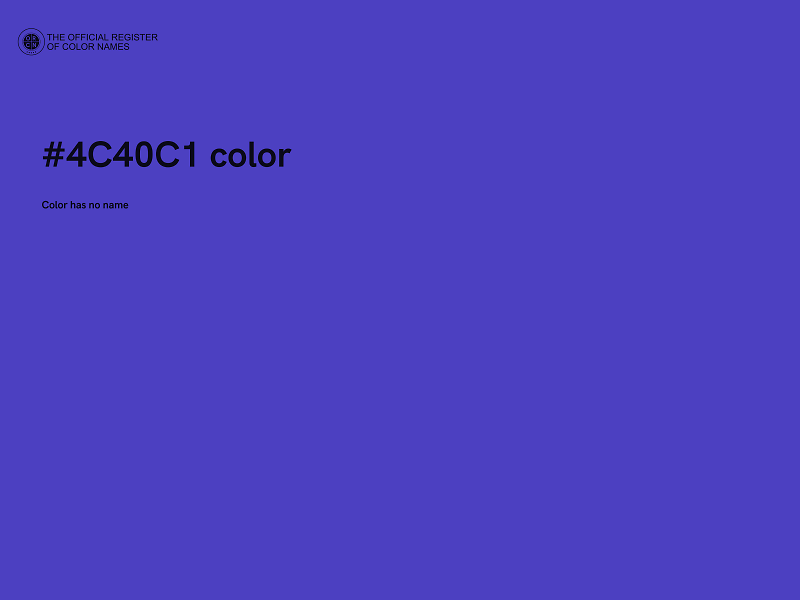 #4C40C1 color image