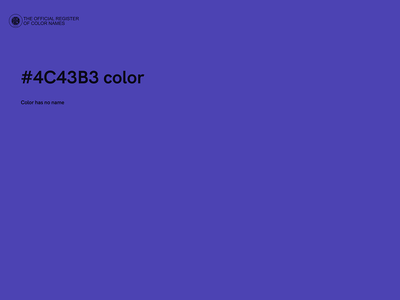 #4C43B3 color image