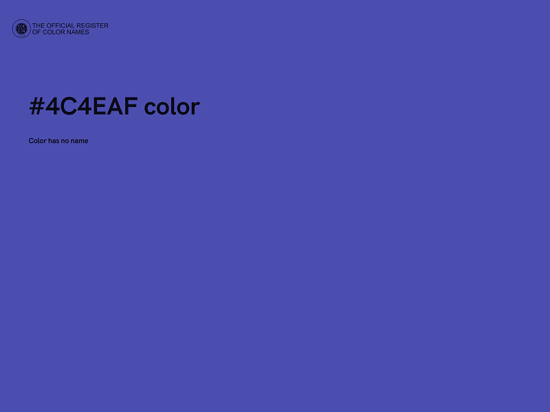 #4C4EAF color image