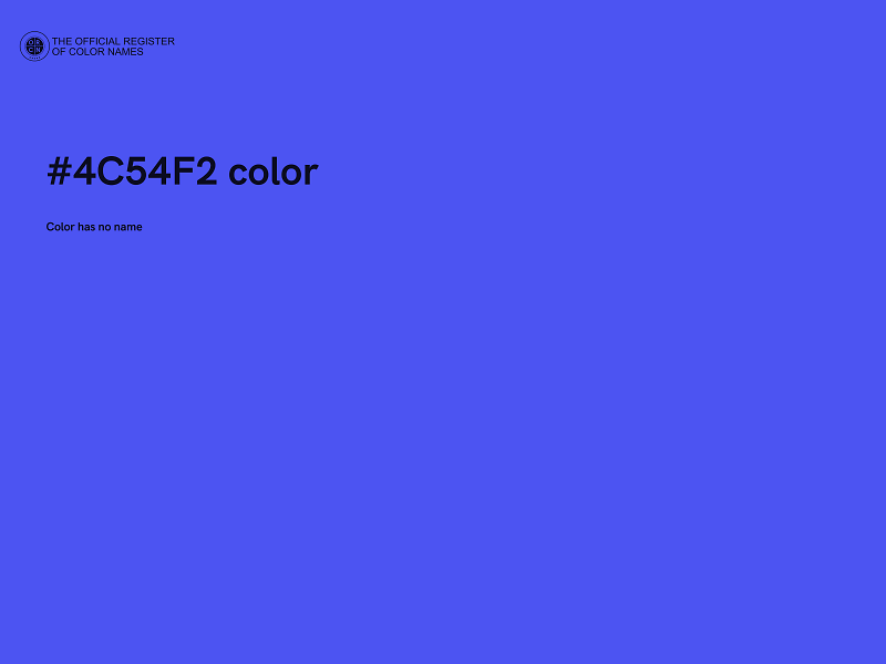 #4C54F2 color image