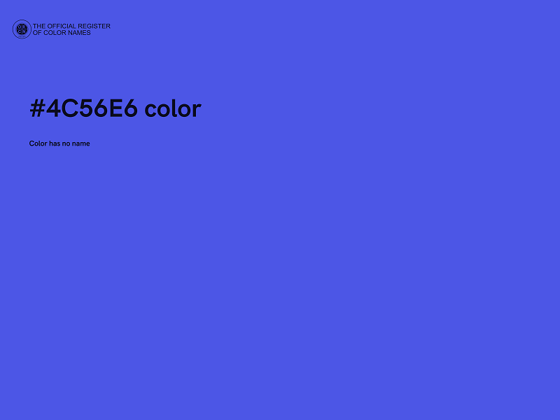 #4C56E6 color image