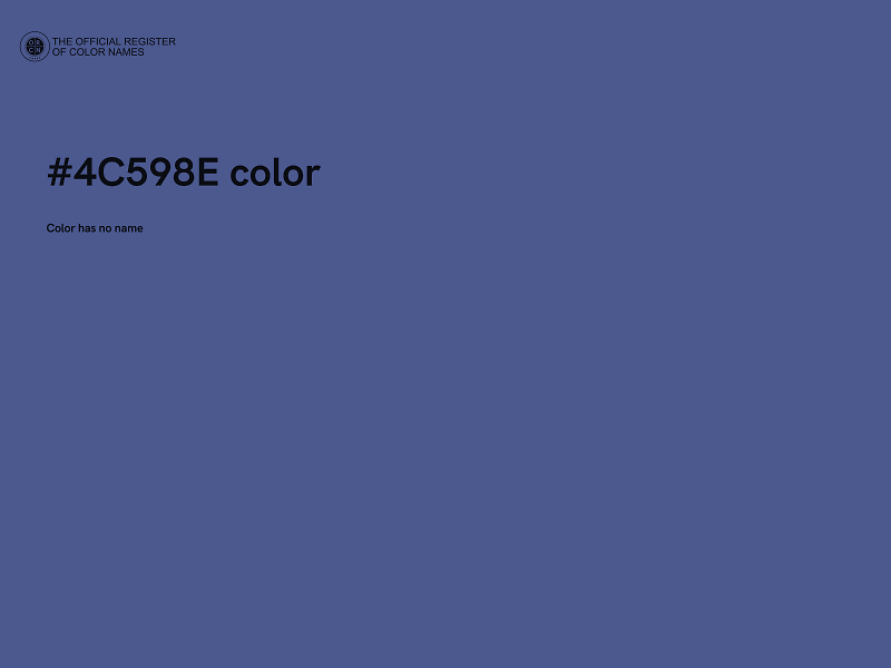 #4C598E color image