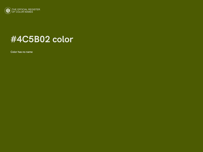 #4C5B02 color image