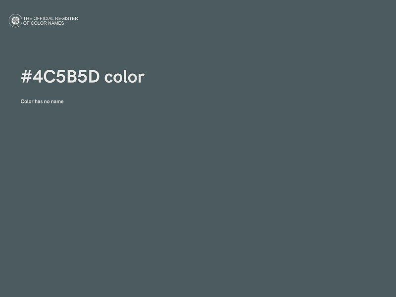 #4C5B5D color image