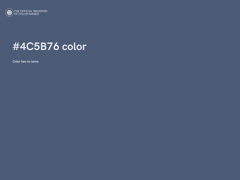 #4C5B76 color image