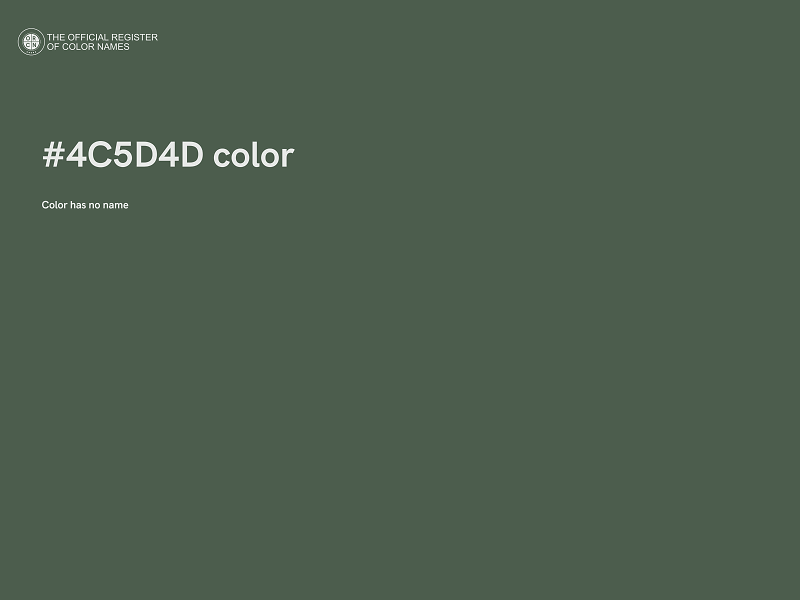 #4C5D4D color image