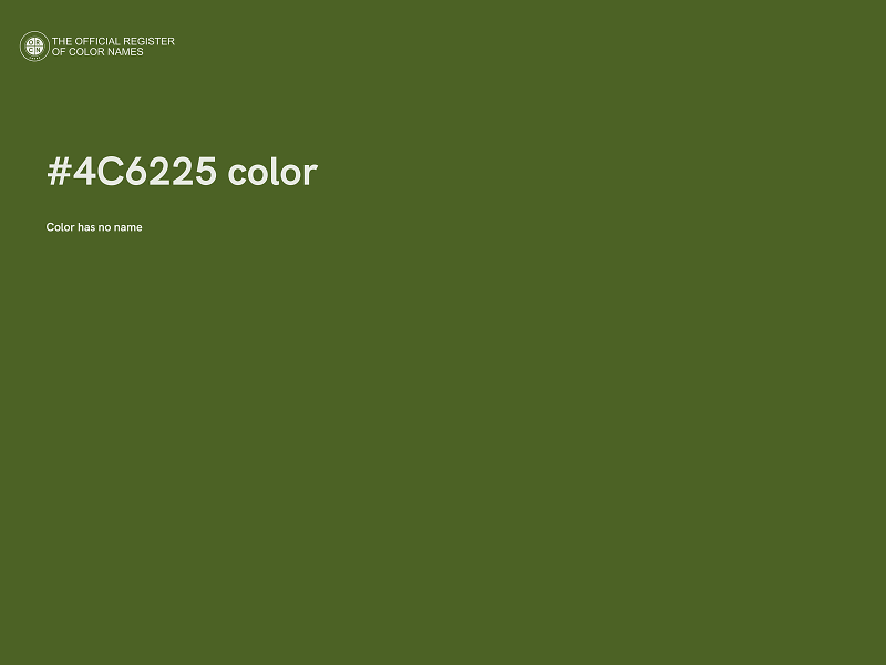 #4C6225 color image