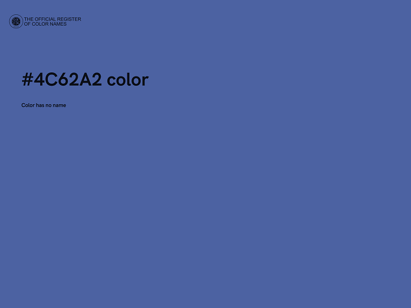 #4C62A2 color image