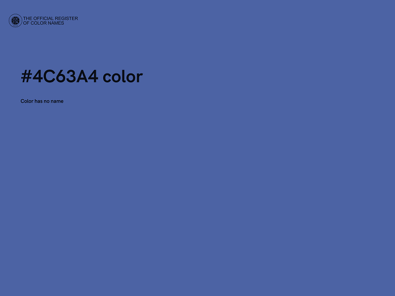 #4C63A4 color image