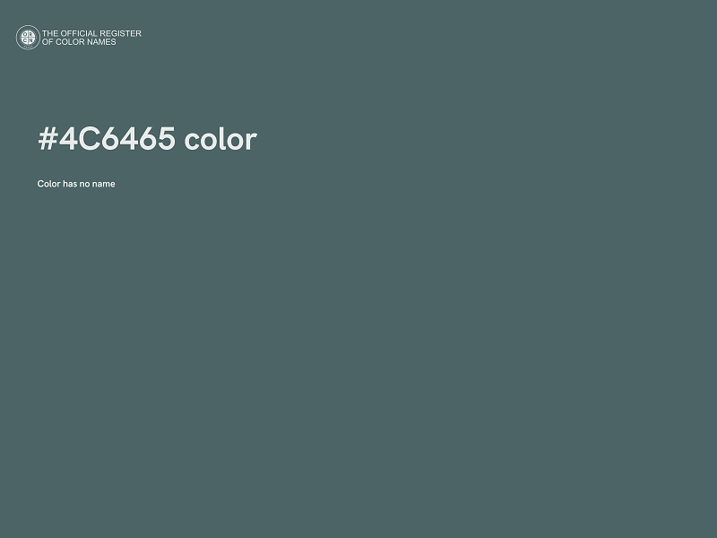 #4C6465 color image