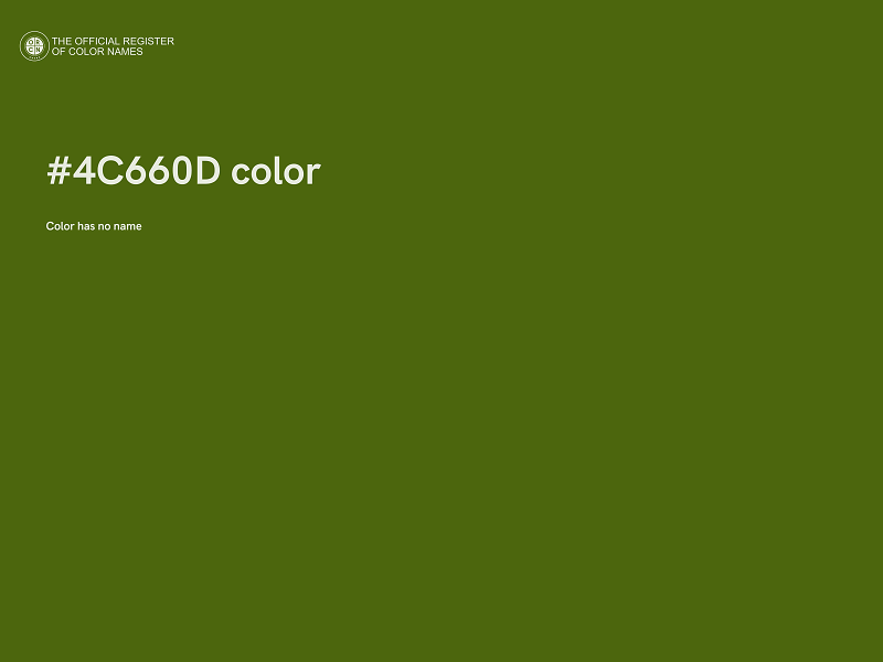 #4C660D color image