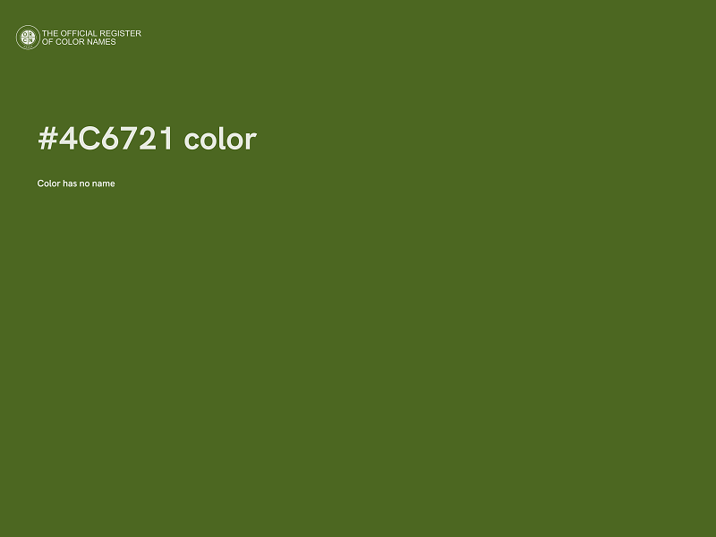 #4C6721 color image