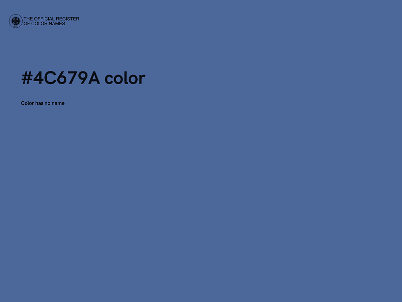 #4C679A color image