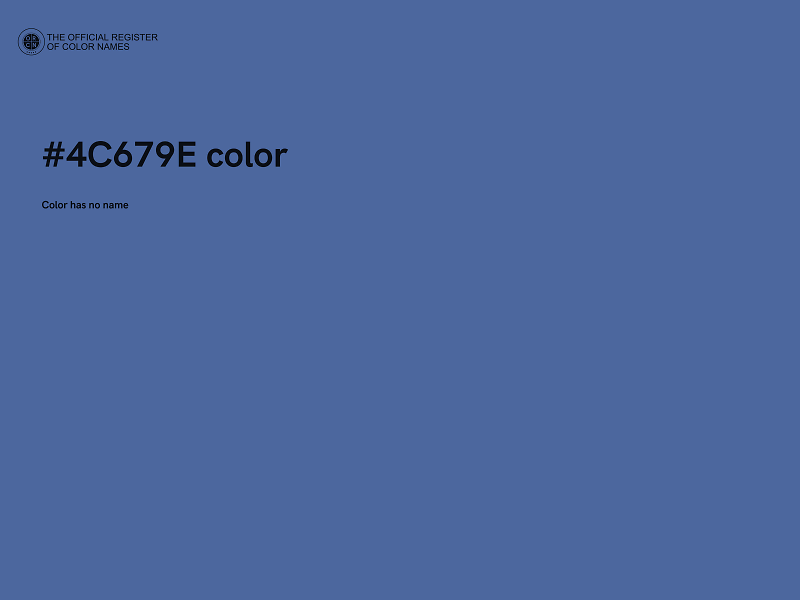 #4C679E color image