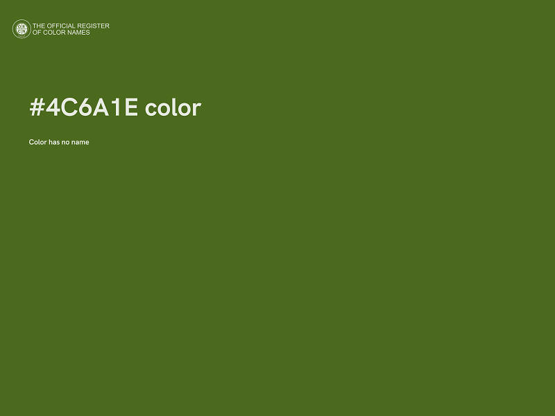 #4C6A1E color image