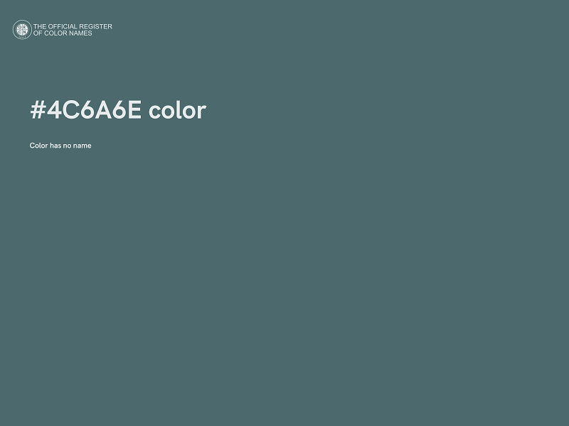 #4C6A6E color image