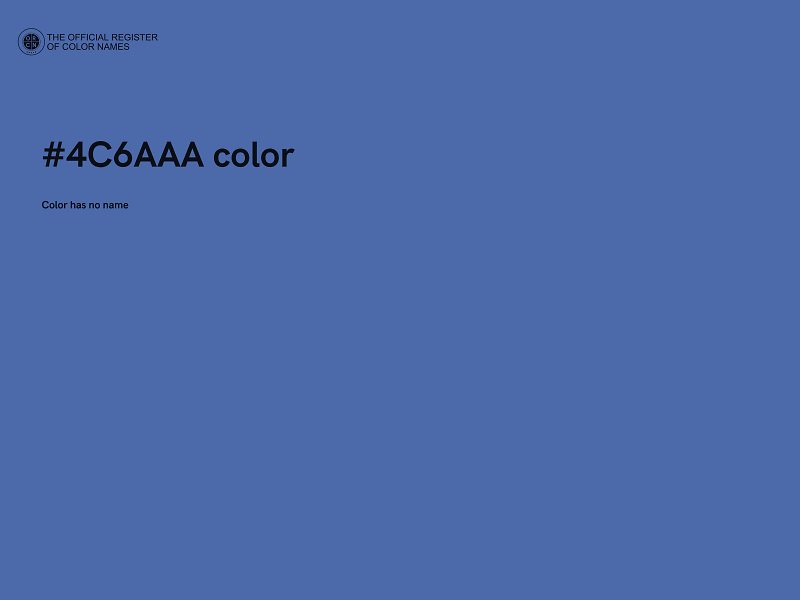 #4C6AAA color image