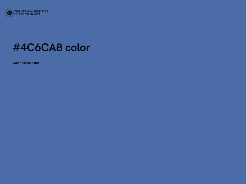 #4C6CA8 color image