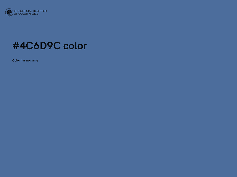 #4C6D9C color image