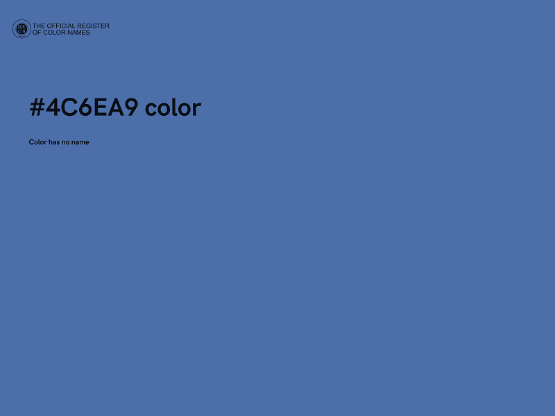 #4C6EA9 color image