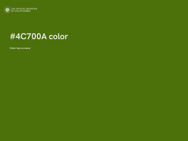 #4C700A color image