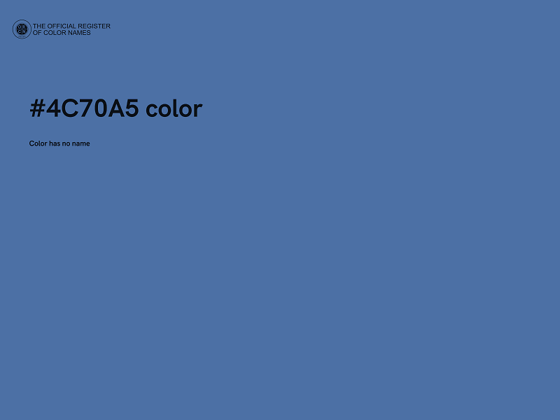 #4C70A5 color image