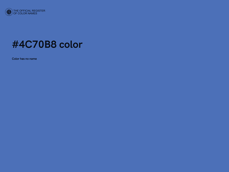 #4C70B8 color image