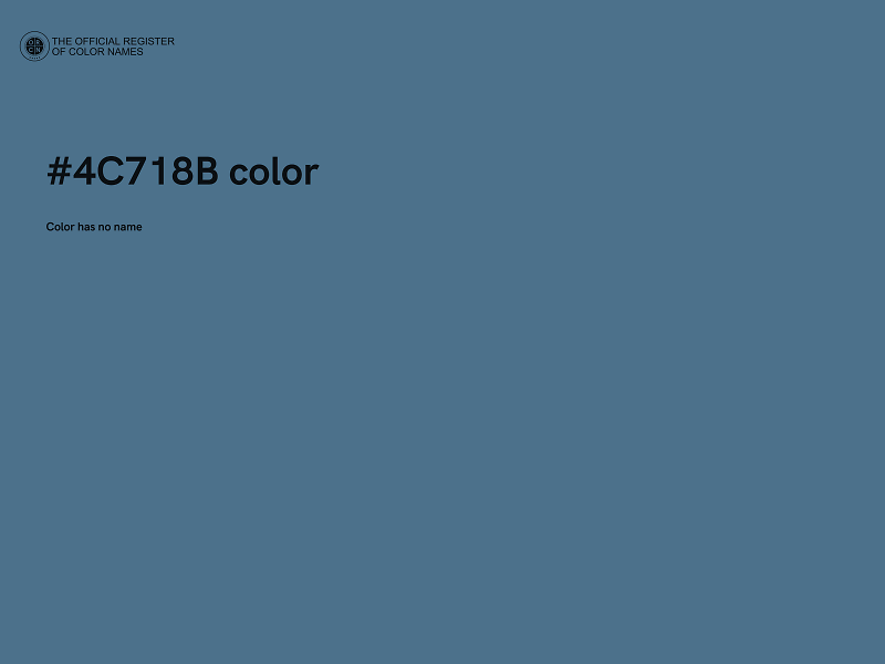 #4C718B color image