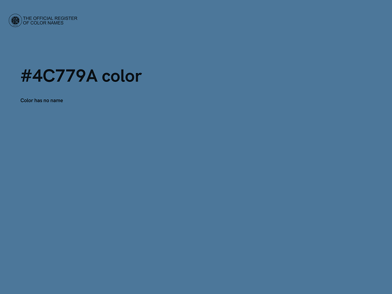 #4C779A color image