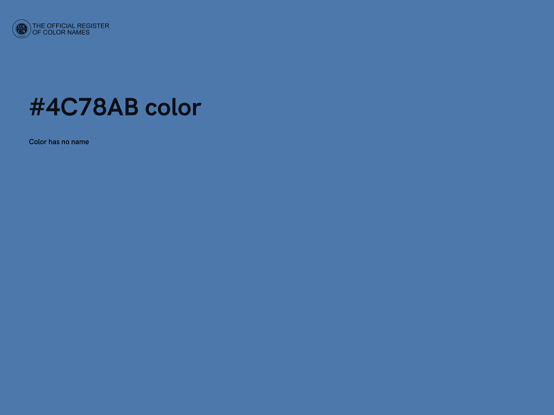 #4C78AB color image