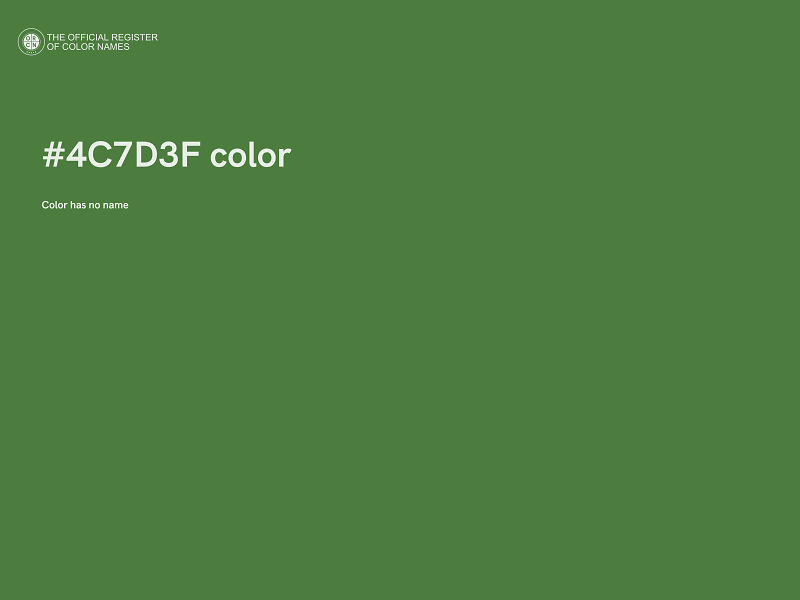 #4C7D3F color image