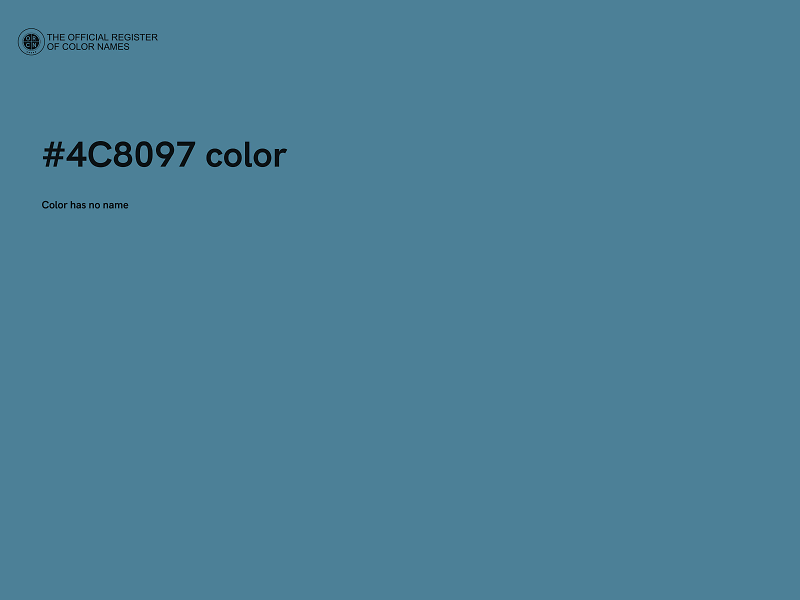 #4C8097 color image