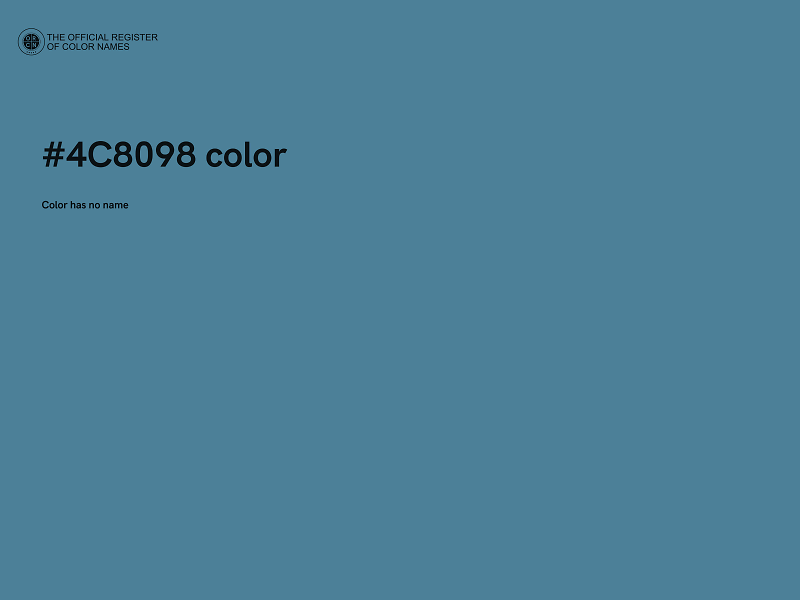 #4C8098 color image