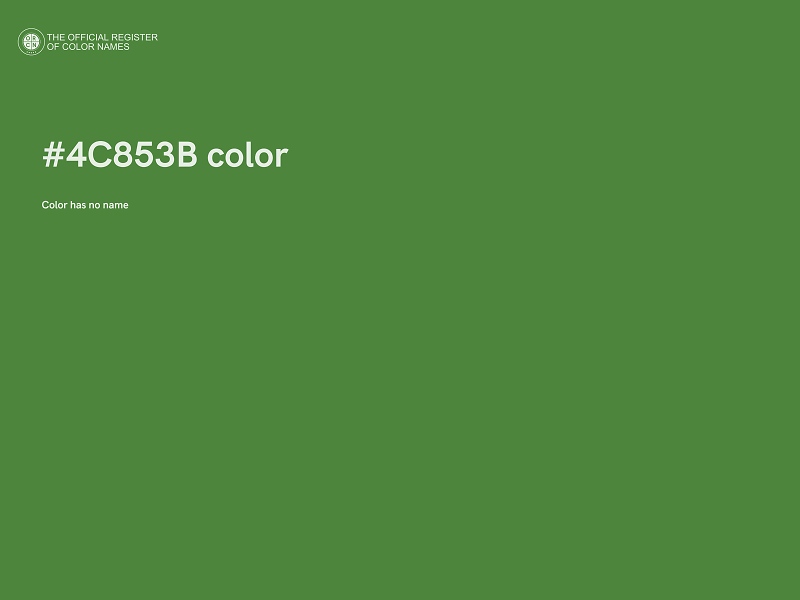 #4C853B color image