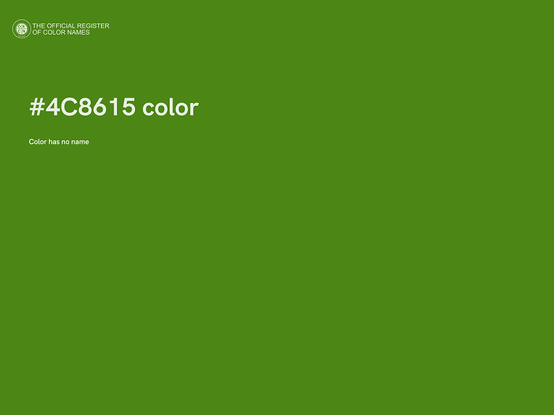 #4C8615 color image