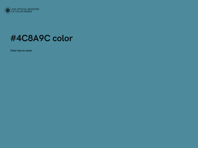 #4C8A9C color image