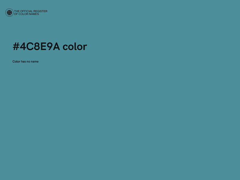 #4C8E9A color image