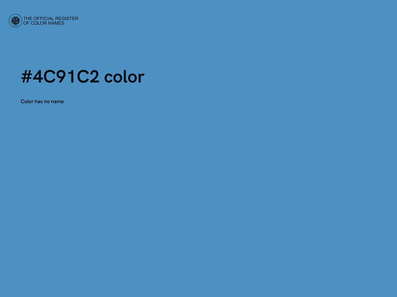 #4C91C2 color image