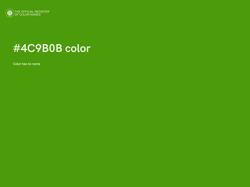 #4C9B0B color image