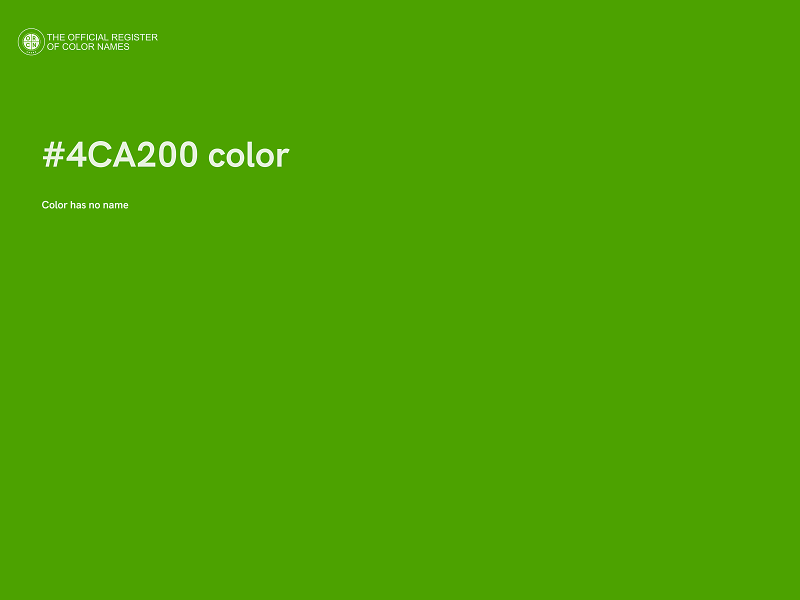 #4CA200 color image