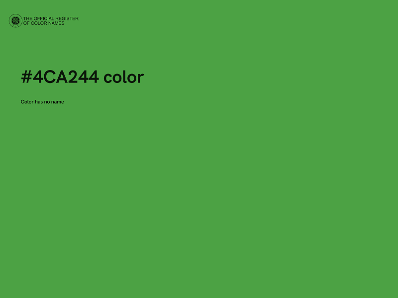 #4CA244 color image