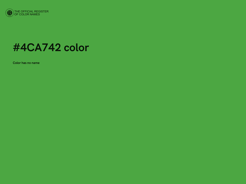 #4CA742 color image