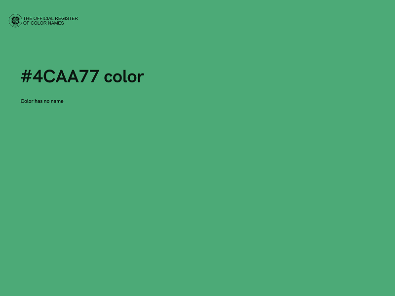 #4CAA77 color image