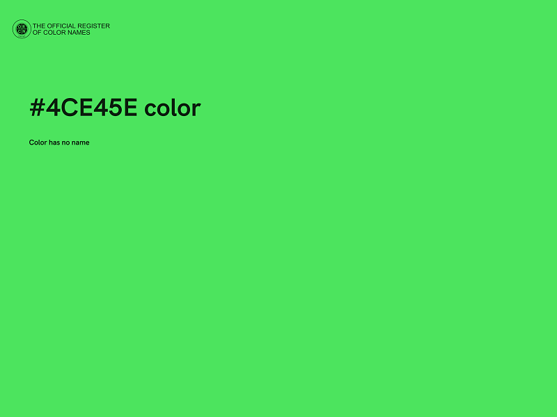 #4CE45E color image