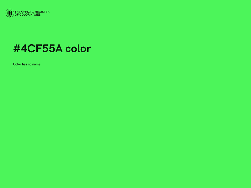 #4CF55A color image