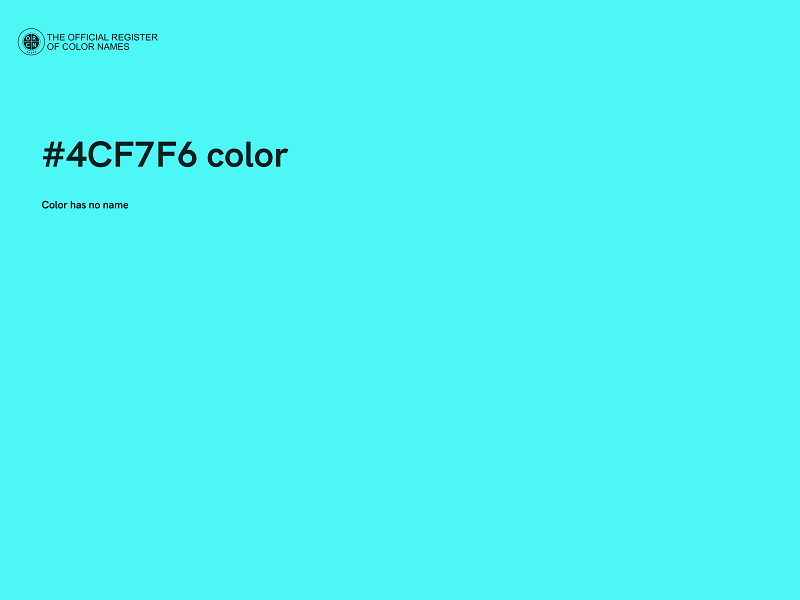 #4CF7F6 color image