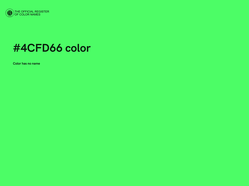 #4CFD66 color image