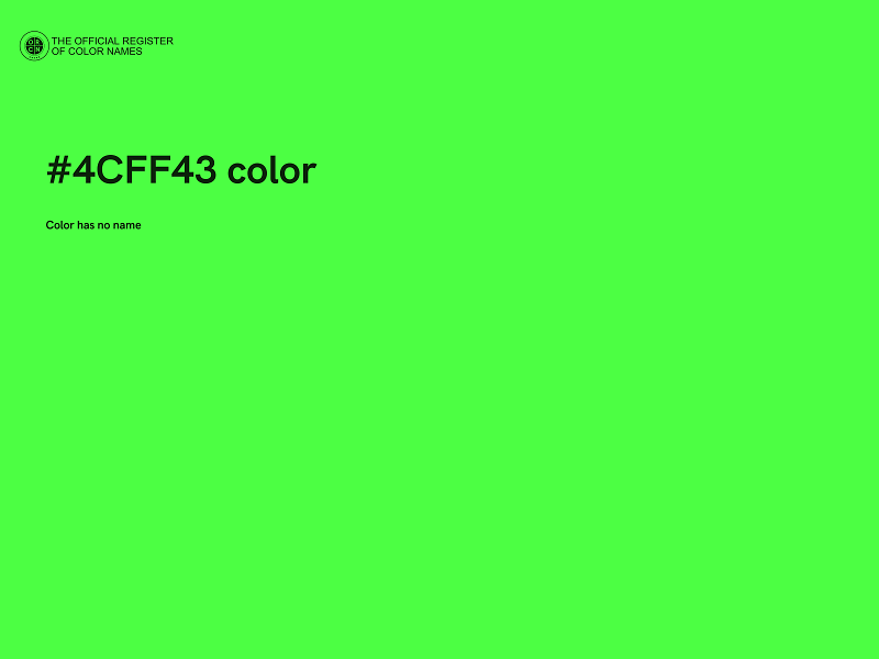 #4CFF43 color image