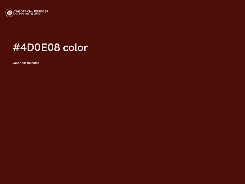 #4D0E08 color image